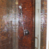 maple-cabinets-stained-wenge-with-custom-metal-finger-pull-hardware. honey-onyx-countertop
